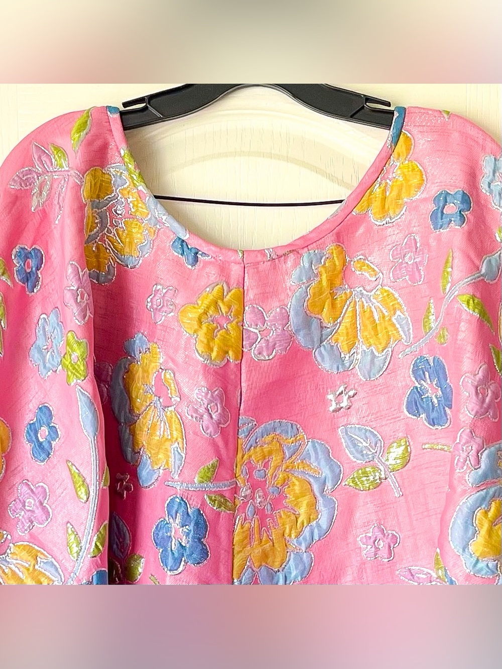 Arianne Elmy Good Luck Jacquard Mini Dress Bright Pink Medium EUC - Picture 7 of 10